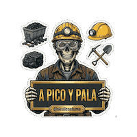 Skull Trabajo Sticker