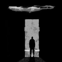 UnknownNFT ai monochrome loopartcritique2023 doorway GIF