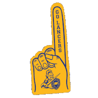 Wsu Foam Finger Sticker by Worcester State University