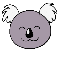 Happy Koala Sticker