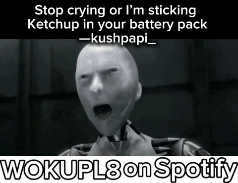 Stop Crying I Robot GIF