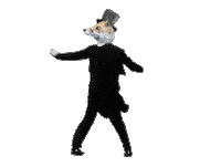 Happy Top Hat Sticker by Fine & Dandy Co.