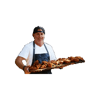 Fried Chicken Chef Sticker by Lillie's Q