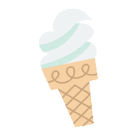 Ice Cream Eating Sticker