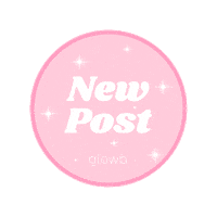 Pink New Post Sticker by Glowb