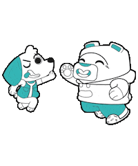 High Five Dog Sticker by Piticas
