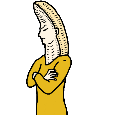 Angry Banana Sticker