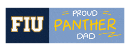 Fathers Day Gold Sticker by Florida International University