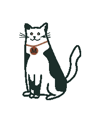 Cat Sticker by Moose-design