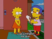 greeting lisa simpson GIF