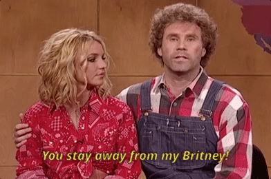you stay away from my britney GIF by Saturday Night Live