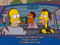 homer simpson car GIF