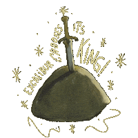 Knights Of The Round Table Magic Sticker by Mirror
