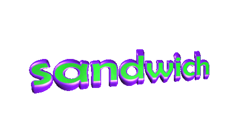 Sandwich Sticker by GIPHY Text