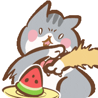 Food Eating Sticker by catgrass