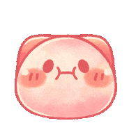 TONESHIEEE pink orange spa neko Sticker