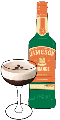 Old Fashioned Orange Sticker by Jameson Irish Whiskey