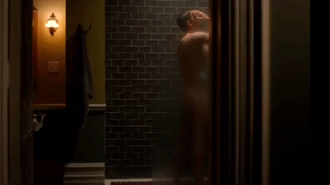 the office shower GIF
