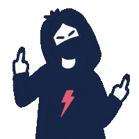 Angry Girl Sticker by adambanaszek