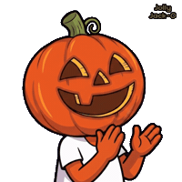 Happy Jack-O Sticker by VeeFriends