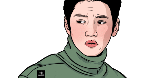 Confused Ji Chang Wook Sticker by Kryptonite Arts