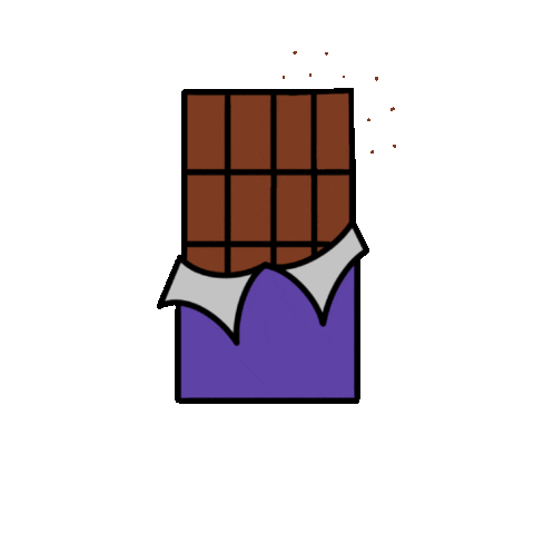 Illustration Chocolate Sticker