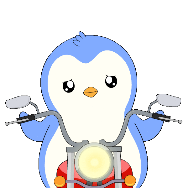 No One Cares Whatever Sticker by Pudgy Penguins