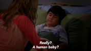 season 1 a pee stick and an asian raccoon GIF by mom