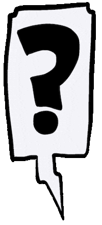 Onekon7 cartoon comic question bubble Sticker