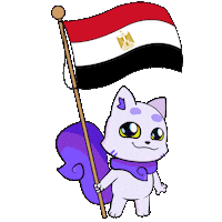 Flag Egypt Sticker by Lucky Kat Studios