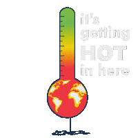 Its Getting Hot In Here Climate Change Sticker by Fridays for Future Hamburg