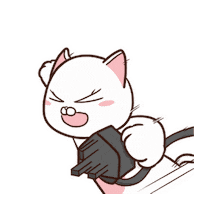 annmeowparty cat energy meow cute cat Sticker