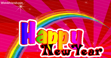 New Year Greetings GIF by wishafriend