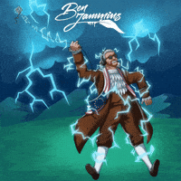 Storming Ben Franklin GIF