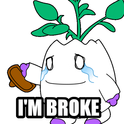 Begging No Money Sticker by Magic Eden