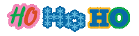 Ho Ho Ho Christmas Sticker by Book of the Month