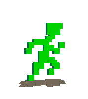 Running Man Arrow Sticker by LWZ