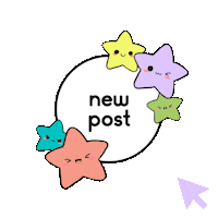 enashdesign new design star new post Sticker