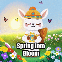 Flowers Spring GIF by Llamaozi