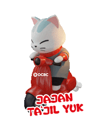 Cat Ramadan Sticker by OCBC Indonesia