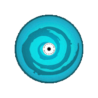 Hpnotiq blue record hypnotic iconic Sticker