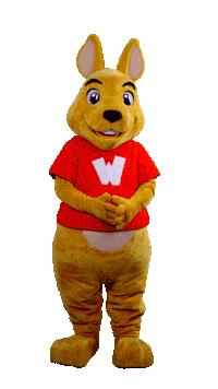 WalibiRA bored waiting thumbs kangaroo Sticker