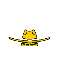 saverustlersam gwc goldenwestcollege ffce00 1b5633 Sticker