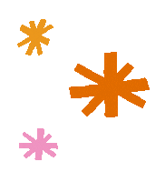 florfu sparks sparkly wobbly asterisk Sticker