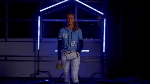Softball Pitch GIF by UNC Tar Heels