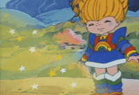 happy rainbow brite GIF