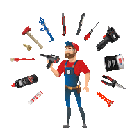 Hammer Drill Sticker by Brio Europe