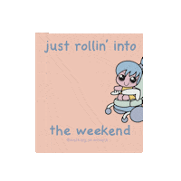 walkingonwheels friday weekend saturday wheelchair Sticker