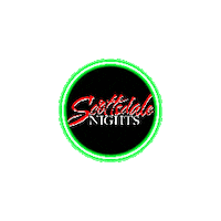 Neon Circle Sticker by Scottsdale Nights