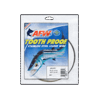 AFWFishingBrands fish fishing wire barracuda Sticker